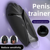 Automatic Vibrating Masturbator with Tongue Licking and Strong Shock for Men