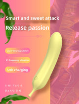 New Liquid Full-Coverage Gel Fruit Banana Vibrator Adult Sex Toys Female Masturbator Wholesale