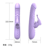Automatic Heating Telescopic Tongue Licking G-Spot Instant Climax Vibrating Massager for Women Adult Masturbator