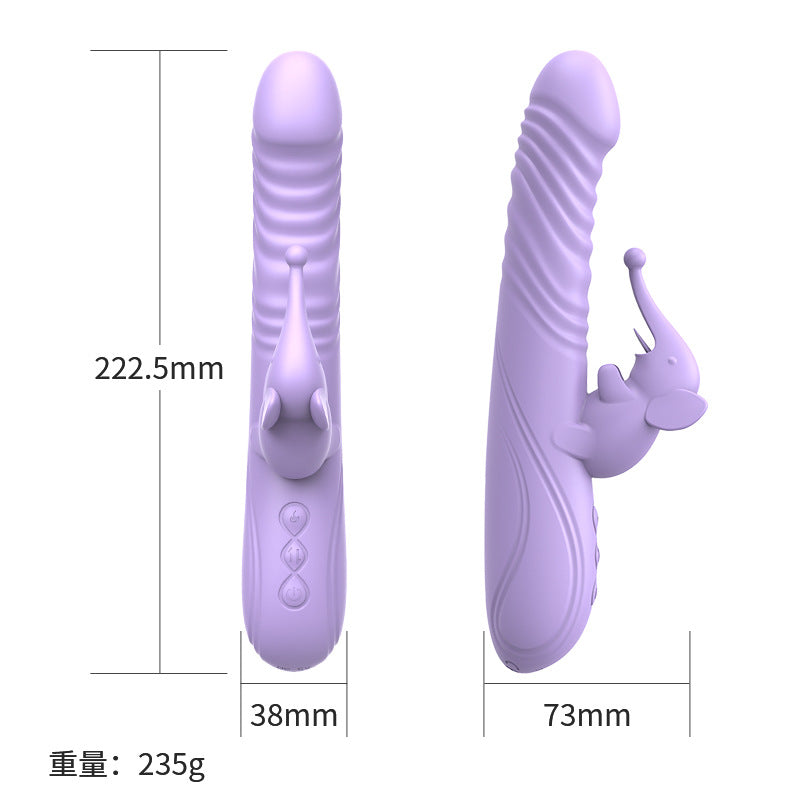 Automatic Heating Telescopic Tongue Licking G-Spot Instant Climax Vibrating Massager for Women Adult Masturbator