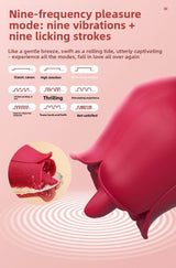 Rose Tongue Licking Vibrator Female Masturbator Orgasm Adult Toy Vibrator