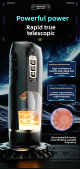 Fully Automatic Telescopic Aircraft Cup Electric Heating Male Masturbation Penis Trainer Adult Sex Toys