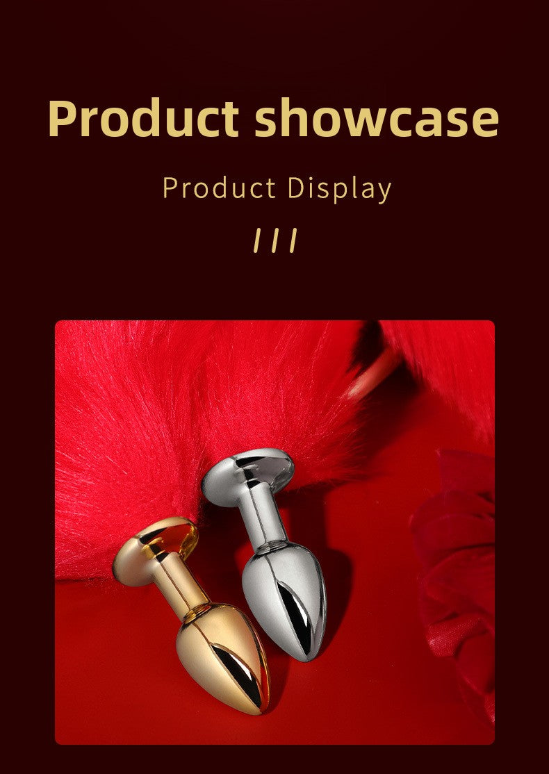 Sexy SM Props Mini Anal Plug Fox Tail Couple Flirting Torture Tool Back Court Plug Anal Expander Punishment Toy