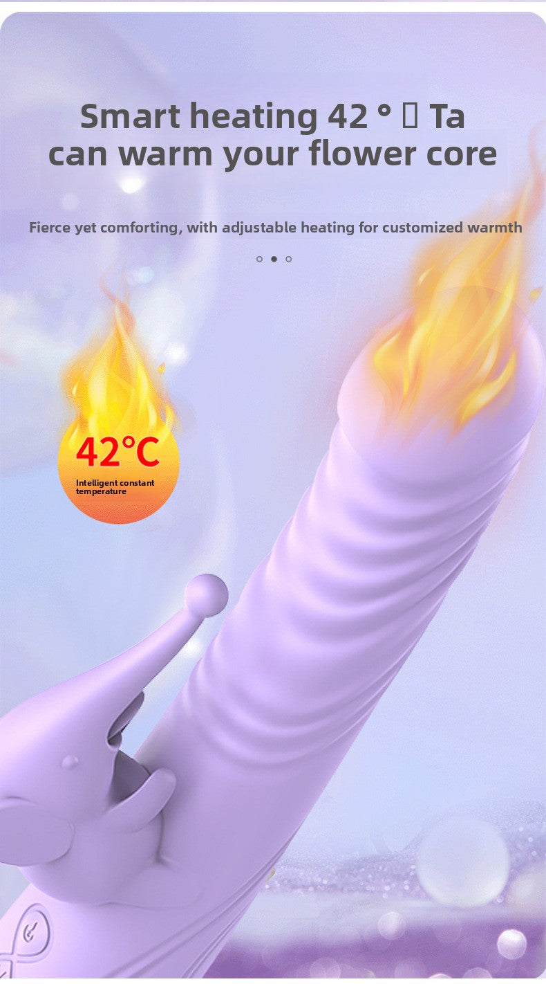 Automatic Heating Telescopic Tongue Licking G-Spot Instant Climax Vibrating Massager for Women Adult Masturbator