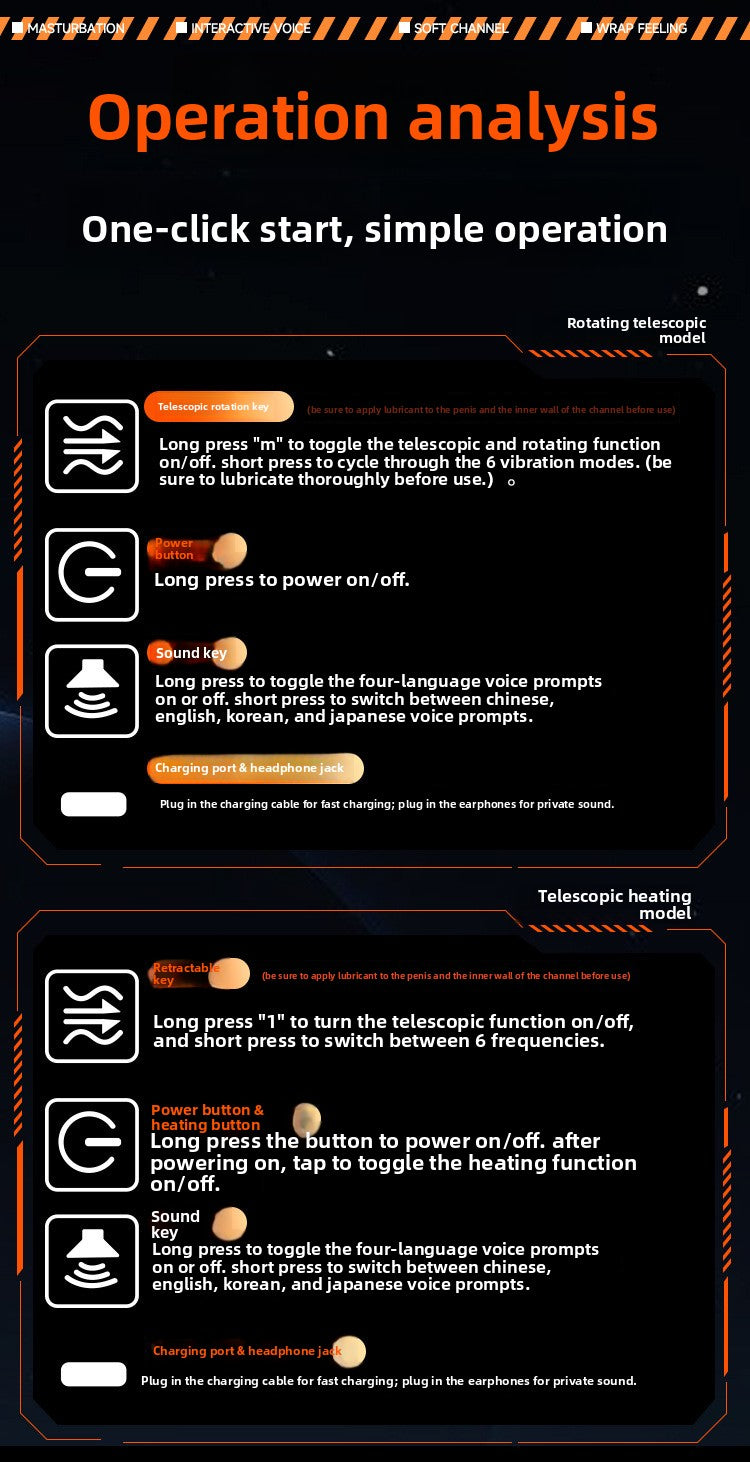 Adult Products Fully Automatic Intelligent Aircraft Cup Heating Telescopic Rotating Male Masturbation Artifact Sex Toy Factory