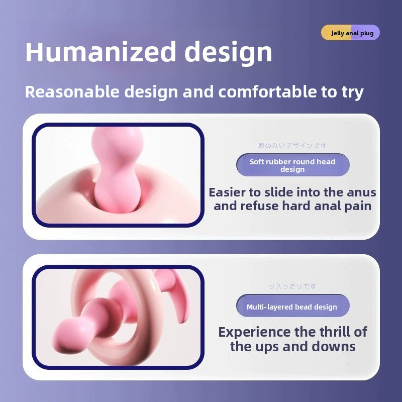 Female Anal Plug for Couples Flirting Tail Large Bead Masturbator Adult Products