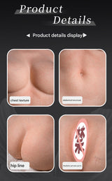 Full Silicone Realistic Half Body Male Sex Toy Vaginal and Anal Sex Doll Silicone Molded Butt