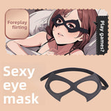 SM Props Sexy Eye Mask Couple Flirting Teasing Role Play Cat Girl Light Blocking Eye Mask Adult Products