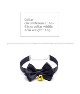 SM Sex Props Polyester Braided Belt Black Bow Bell Collar