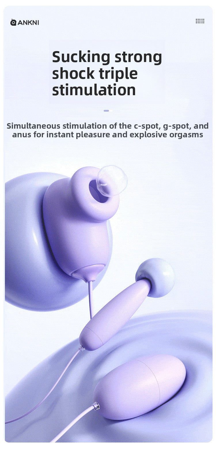 Sucking Vibrating Egg Female Orgasm Masturbator Couple Foreplay Flirting