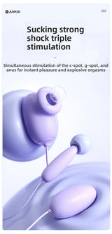 Sucking Vibrating Egg Female Orgasm Masturbator Couple Foreplay Flirting