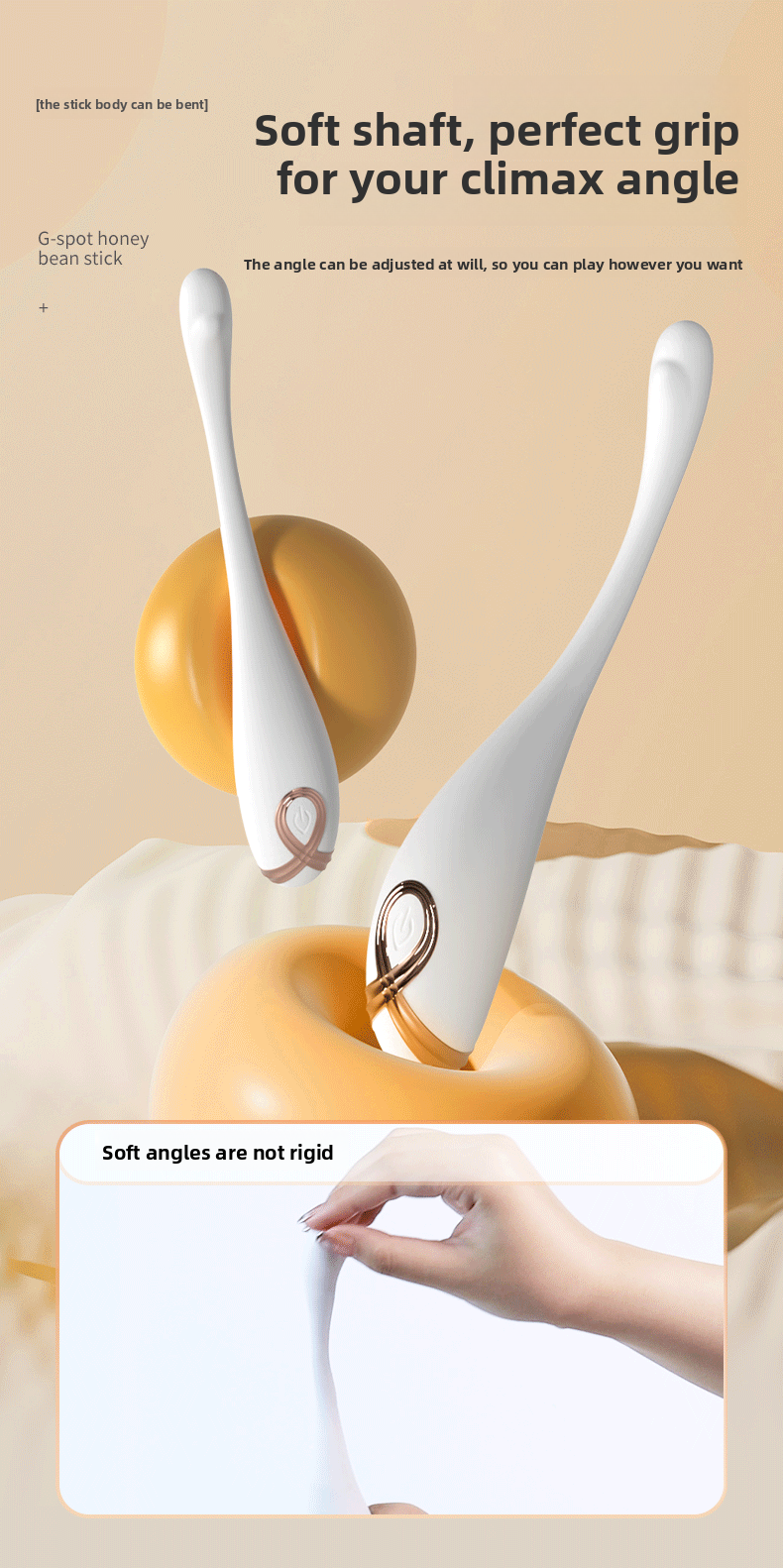 Domestic Mini G-Spot Vibrator for Women Strong Vibration Fixed Curved Adult Sex Toy Female Masturbator