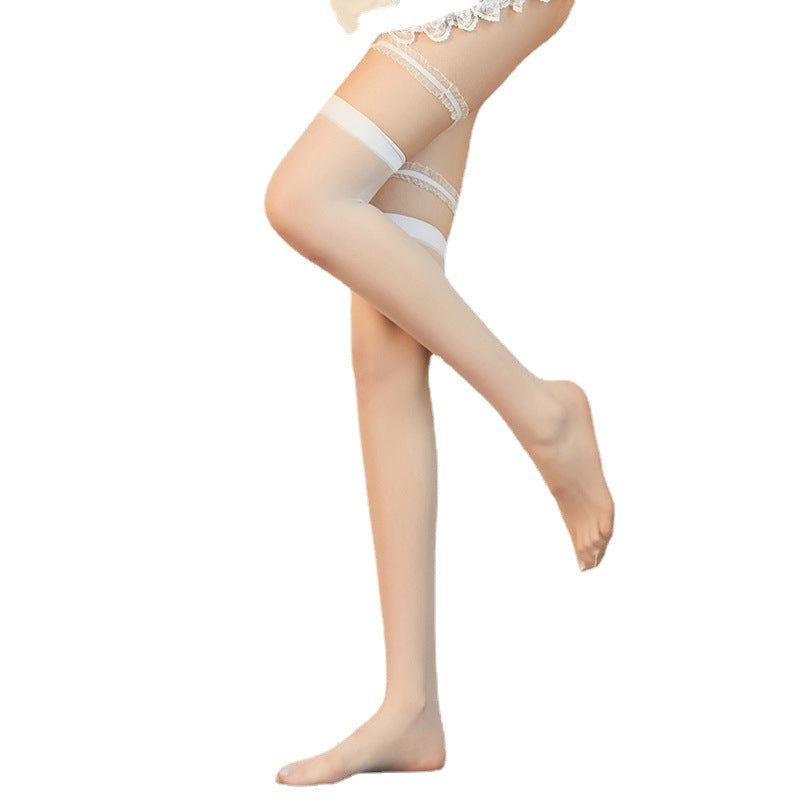 Sexy Stockings Sensual Legs Long Tube Stockings Transparent Ultra-thin Passionate Temptation Hot Bed Flirting Women