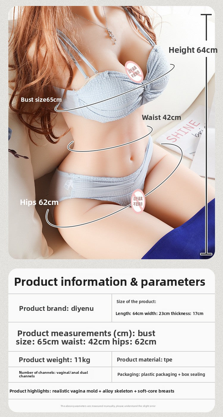 Xuanmei Solid Silicone Doll Adult Products Male Real Half Body Pussy Buttocks Inverted Mold Masturbator for Men