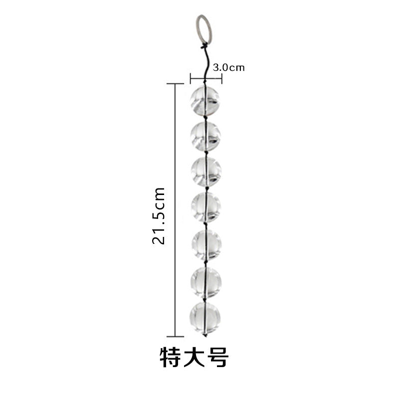 SM Back Court Glass Bead Crystal Anal Plug Couple Adult Masturbation Sex Toys Factory
