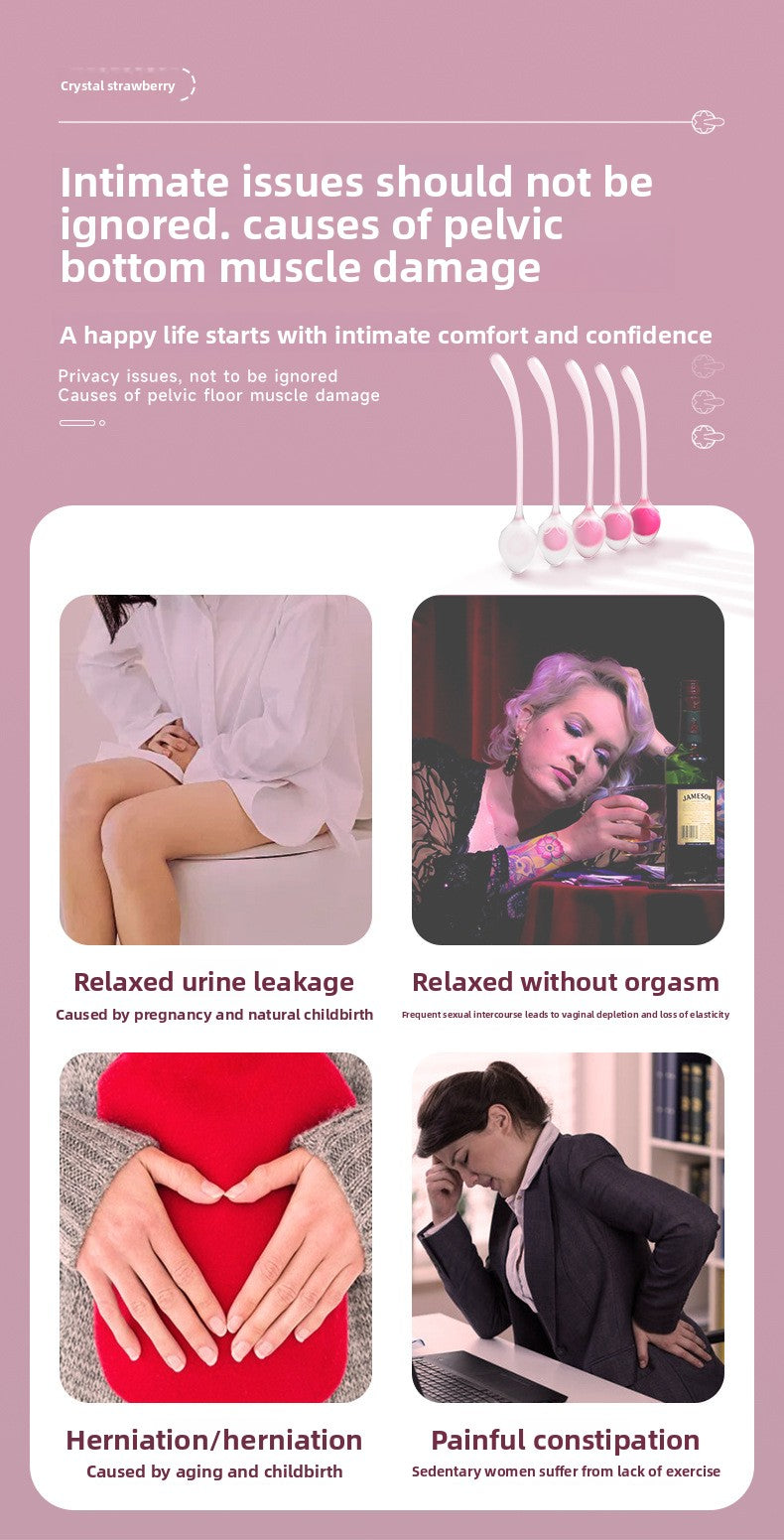 Vaginal Dumbbell Pelvic Floor Muscle Repair Sex Toys Kegel Ball Dumbbell Vaginal Exerciser Can Be Pasted