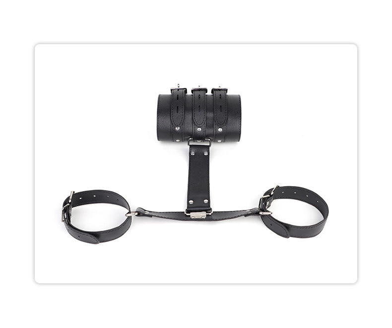 Sex Toys SM Props Binding Backhand Handcuffs Restraint Training Female Leather Handcuffs Adult Sex Products