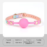 SM Props Sex Oral Ball Female M Training Deep Throat Oral Bite Ring Forced Mouth Opening Bone Silicone Mouth Gag Cat Whiskers Mouth Shackle