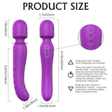 AV Dual Vibrator Adult Sex Toys for Women Heating Vibrator Female Masturbator