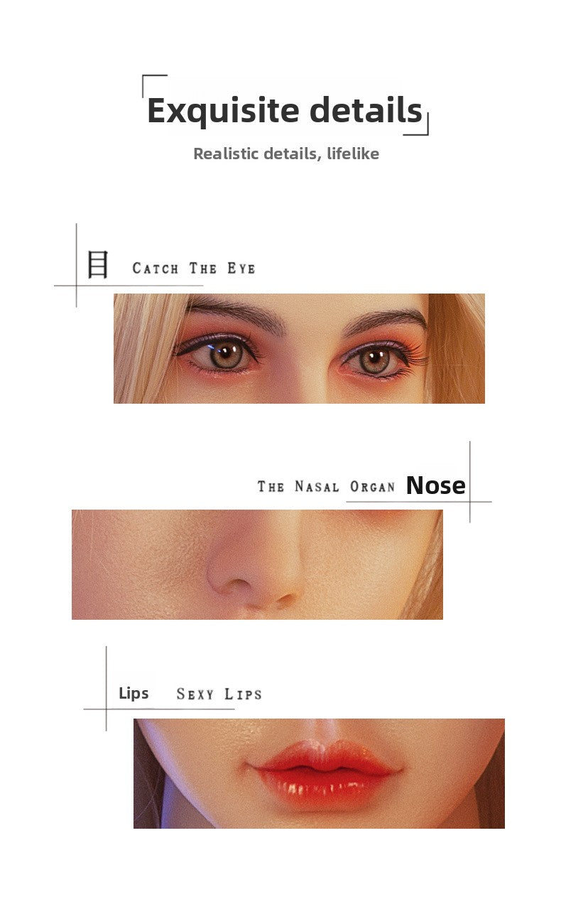 Silicone Doll Sex Toys Airplane Cup Life-size Non-inflatable Doll Male Solid Doll Adult Sex Toys