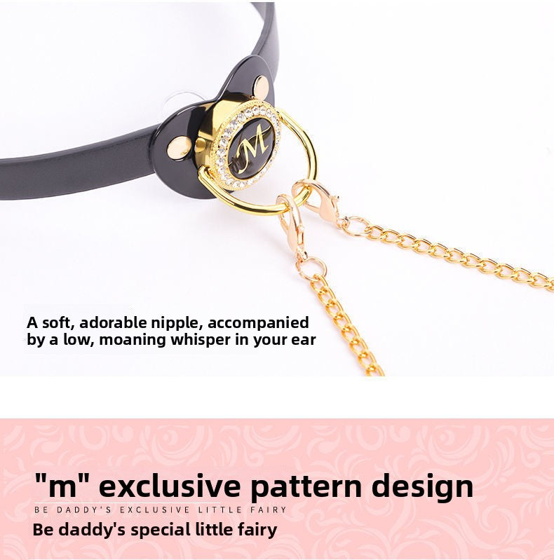 Sex Toys SM Props Creative Pacifier Sex Mouth Gag Ball Nipple Training Torture Tool SM Bell Nipple Clamps