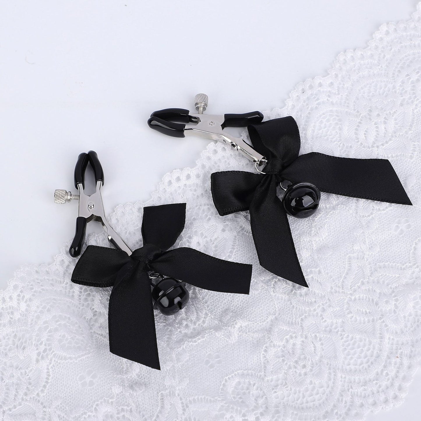 Sex Toys Props Bow Bell Nipple Clips Female Flirting Teasing Nipple Clips
