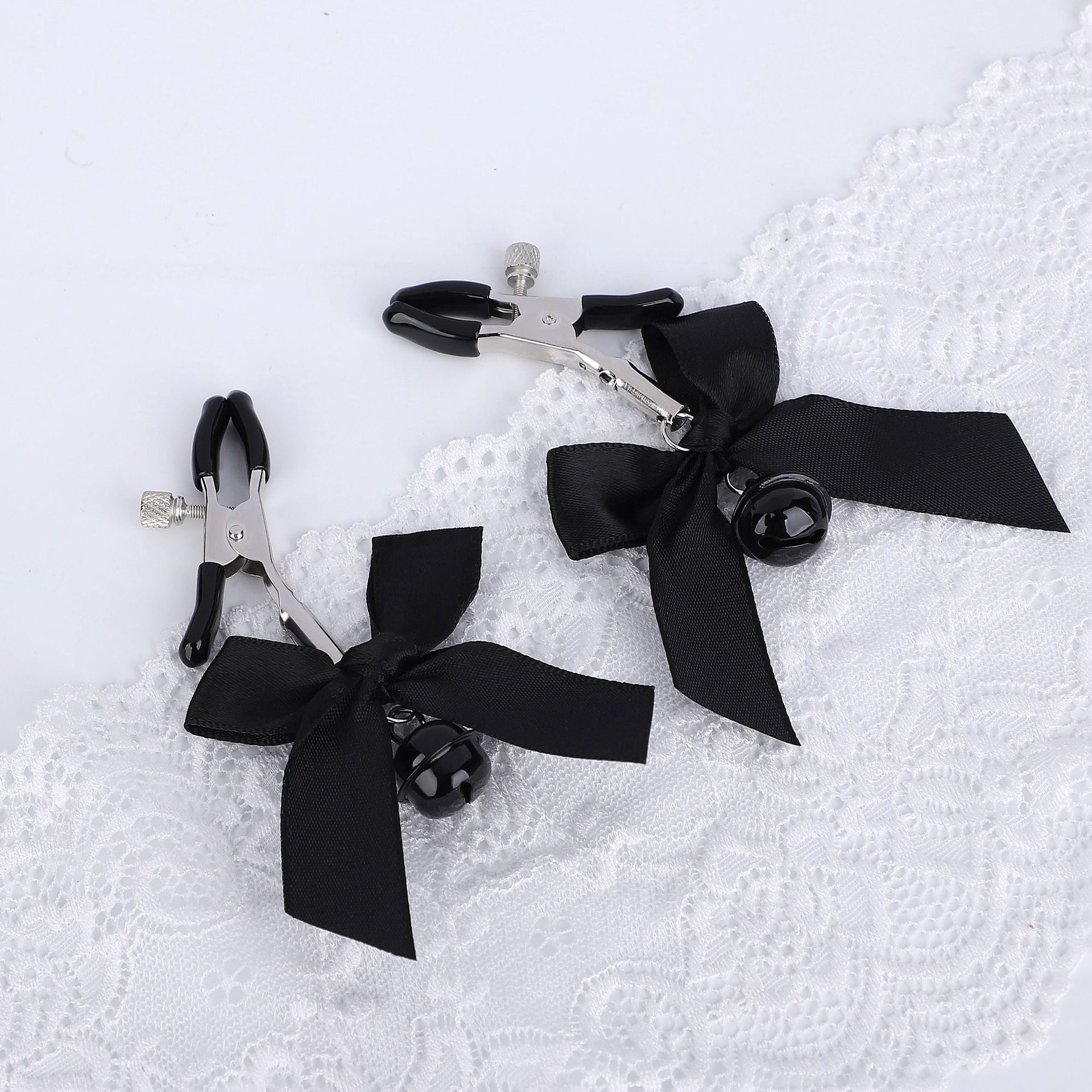 Sex Toys Props Bow Bell Nipple Clips Female Flirting Teasing Nipple Clips