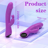Rabbit Telescopic Vibrator Adult Toy Insertable Female Masturbator AV Massage Stick Female Toy