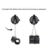 Bathroom SM Suction Cup Handcuffs Wall Binding Restraint Handcuffs Female Punishment Props Couple Sex Toys