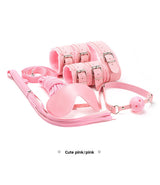 Sexy Plush SM Set Adult Products Couple Training Handcuffs Binding Restraint 7-Piece Set Alternative Sex Toys
