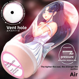 Anime Airplane Cup Portable Manual Penis Trainer Male Masturbator Sex Toys