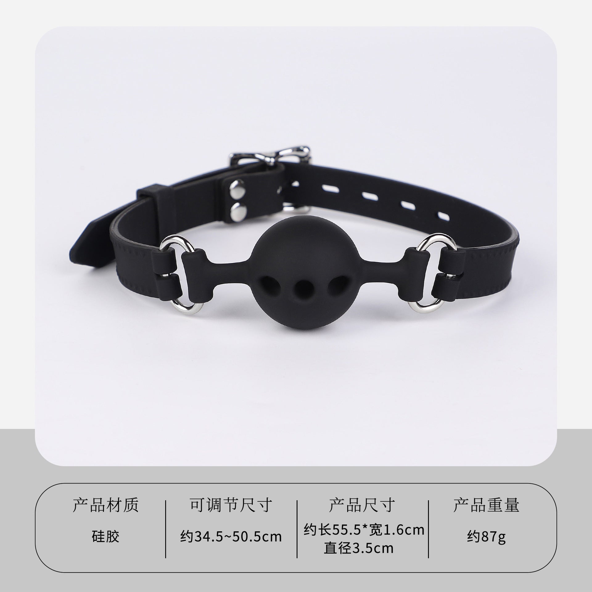 SM Props Sex Oral Ball Female M Training Deep Throat Oral Bite Ring Forced Mouth Opening Bone Silicone Mouth Gag Cat Whiskers Mouth Shackle