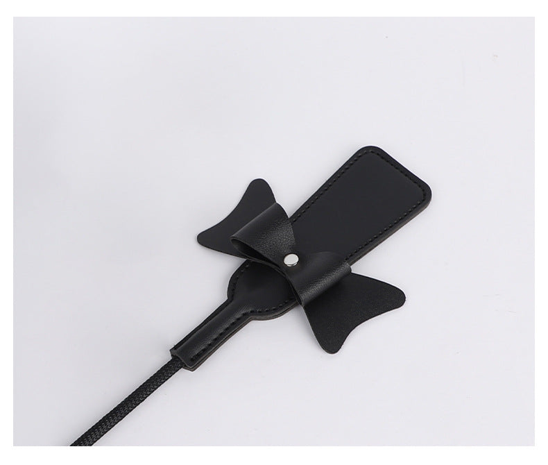 Sexy SM Props Bowknot Long Whip Wand Female Slave Training Teasing Slapping Bat Adult Products
