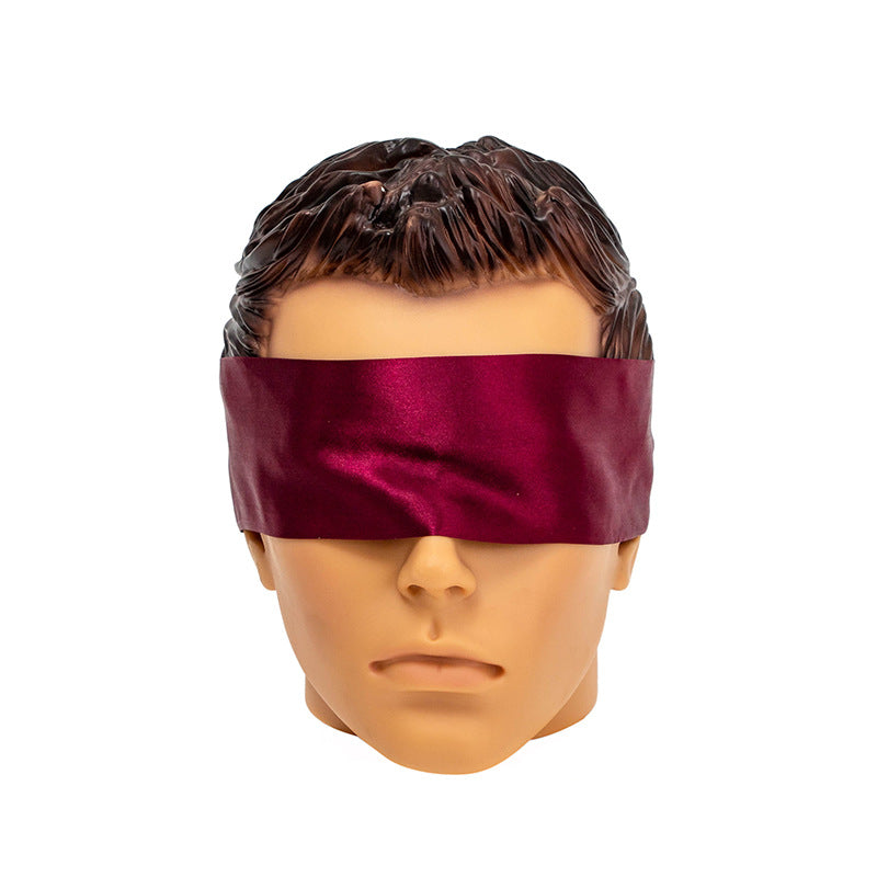 SM Props Imitation Silk Satin Sexy Blindfold Couple Flirting Bondage Restraints Handcuffs Adult Products