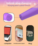 Cross-border crystal vibrator adult AV massage stick sex toys