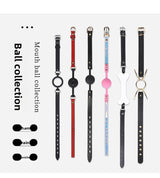 SM Props Sex Oral Ball Female M Training Deep Throat Oral Bite Ring Forced Mouth Opening Bone Silicone Mouth Gag Cat Whiskers Mouth Shackle