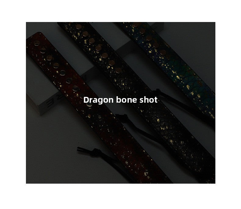 Sex Toys SM Props Rivet Dragon Bone Spanker Couple Training Spanking Abusive Torture Tool Leather Spanker Adult Products