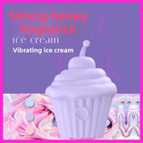Ice Cream Vibrating Egg G-Spot Teasing Female Masturbator Multi-Frequency Mode Magnetic Charging Base