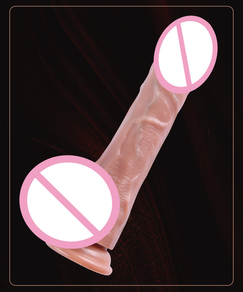 Liquid Silicone Realistic Dildo Custom Electric Telescopic Heating Female Masturbation Sex Toy Soft Flesh Realistic Fake Penis