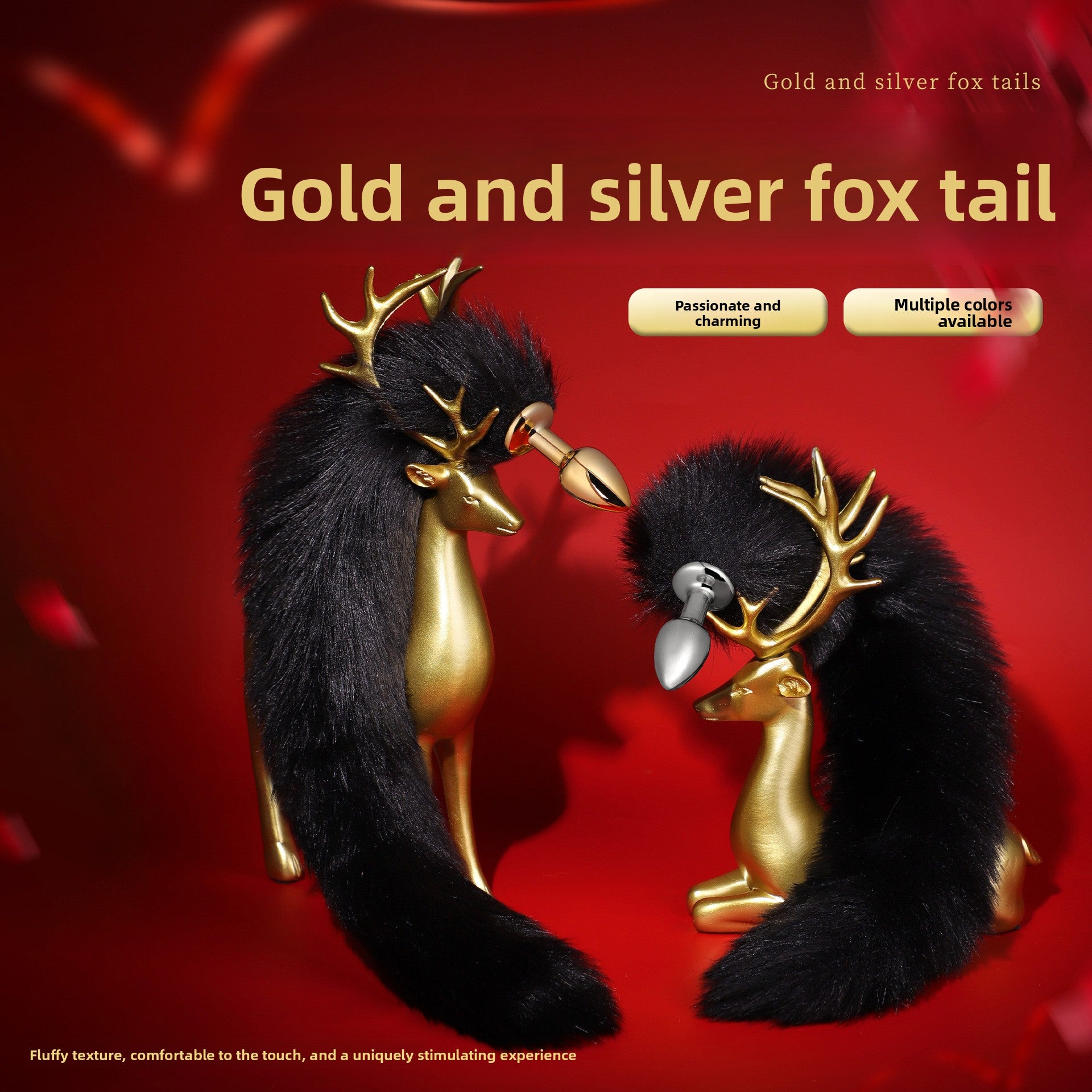 Sexy SM Props Mini Anal Plug Fox Tail Couple Flirting Torture Tool Back Court Plug Anal Expander Punishment Toy