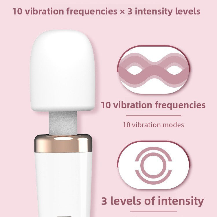 Lily Vibrator for Women Large AV Wand Multi-frequency Vibration G-spot Stimulation Masturbator Adult Sex Toys