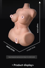 Full Silicone Realistic Half Body Male Sex Toy Vaginal and Anal Sex Doll Silicone Molded Butt