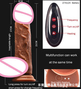 Silicone Artificial Penis Electric Telescopic Soft Flesh Realistic Female Masturbator Fake Penis Adult Sex Toys