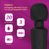 Female Massage Stick Magnetic Suction Charging Vibrating Stick Female Masturbation AV Stick Adult Products