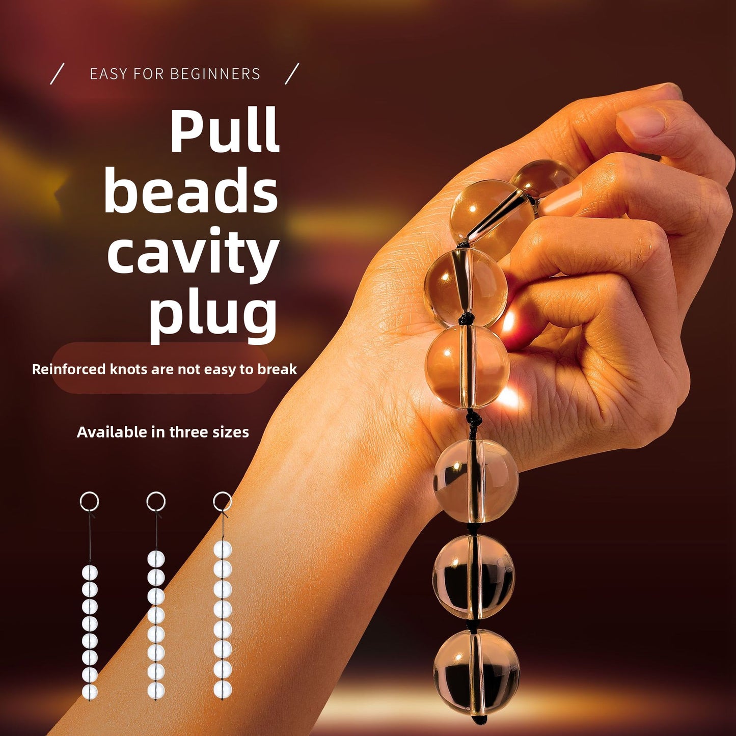 Sex Toys SM Props Anal Development Glass Beads Anal Plug SM Training Masturbation Anal Beads Alternative Adult Products