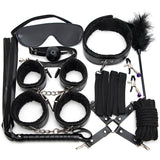 Sex Toys SM Props 10-Piece Set Binding Rope Restraints Handcuffs Training Mouth Gag Nipple Clamps Alternative Adult Sex Products