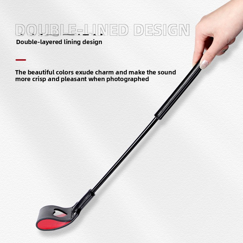 Sex Toys SM Props Hollow Heart-Shaped Sex Clapper SP Long Rod Sex Leather Clapper Adult Products