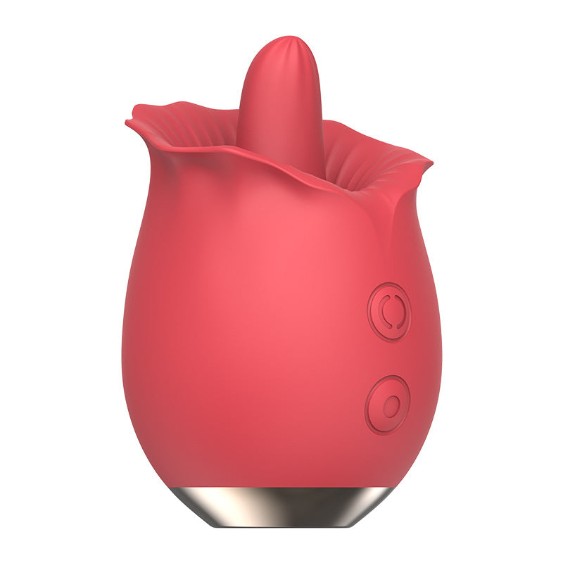 Rose Tongue Licking Vibrator Clitoral Stimulation Nipple Teasing Female Masturbator