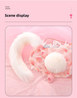 SM Sex Toys Fox Tail Anal Plug Cat Paw Silicone Anal Plug Pink Fur Ball Anal Plug Alternative Adult Products