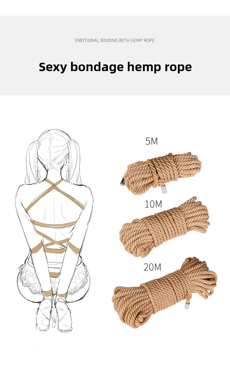 SM Sex Toys for Men and Women M Training Bondage Formula Hemp Rope SM Sex Binding Rope Alternative Adult Sex Products